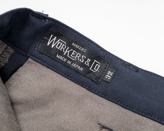 WORKERS(ワーカーズ)～Moonglow Trousers 21, Combat Wool Tropical, Navy～