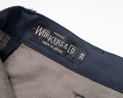 WORKERS(ワーカーズ)～Moonglow Trousers 21, Combat Wool Tropical, Navy～