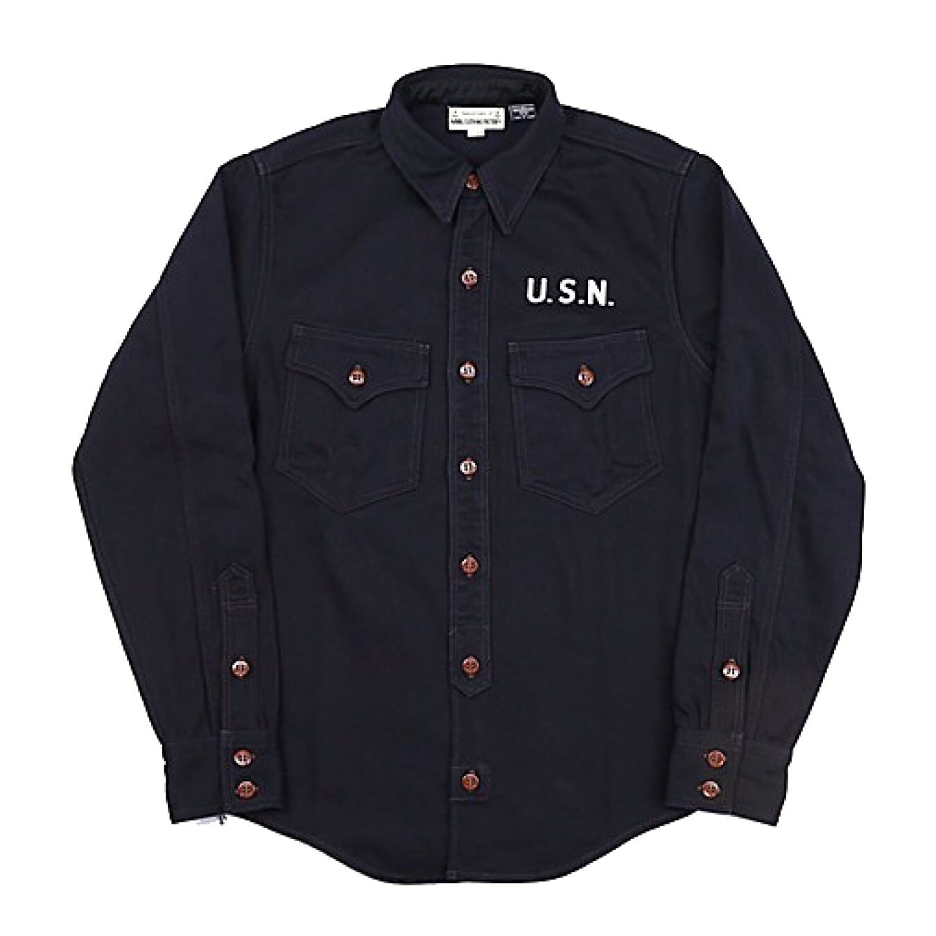 FREEWHEELERS(フリーホイーラーズ)～"Jolly Rogers CV17" U.S.NAVY UTILITY SHIRT～