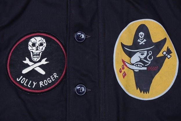 FREEWHEELERS(フリーホイーラーズ)～"KNUCKLE BONES" on"AAF 90thBG 400thBSQ" CIVILIAN DECK JACKET～