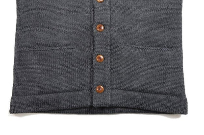 "TURNED DOWN COLLAR" SWEATER COAT