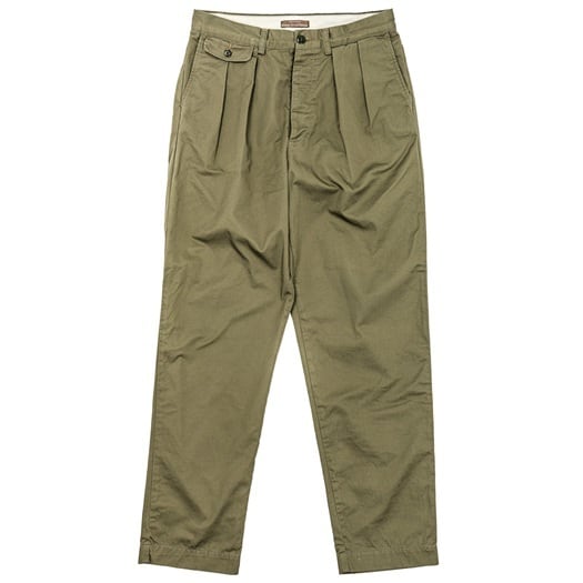 WORKERS(ワーカーズ)～Officer Trousers, 2 Tuck, 8 oz Hunter Green Chino～