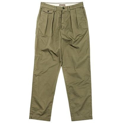 WORKERS(ワーカーズ)～Officer Trousers, 2 Tuck, 8 oz Hunter Green Chino～