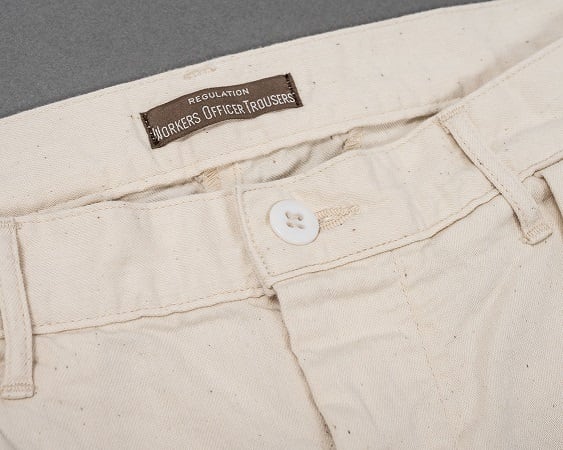 WORKERS(ワーカーズ)～Officer Trousers RL Fit, White Denim～