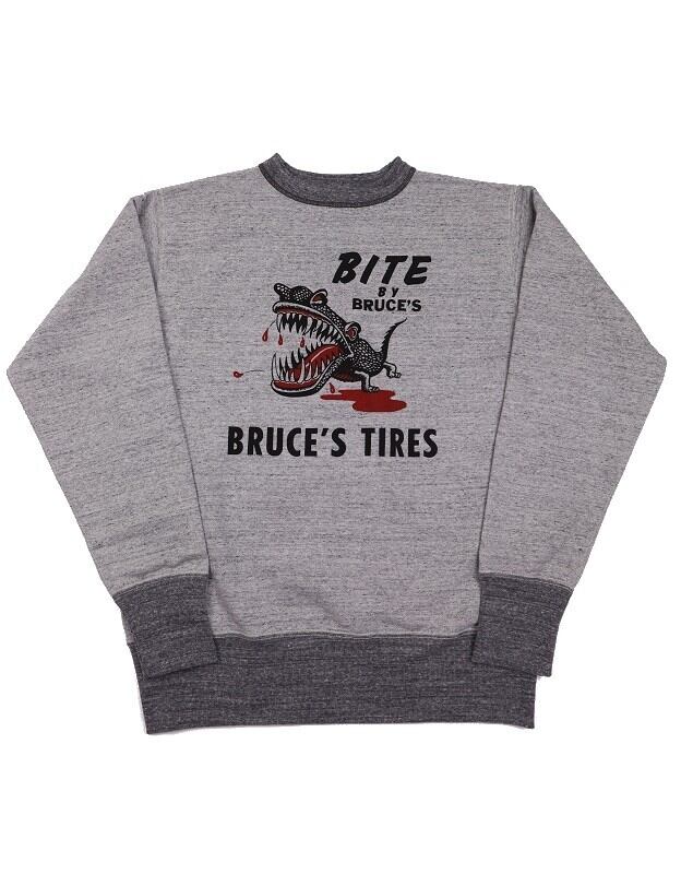 FREEWHEELERS(フリーホイーラーズ)～"BRUCE'S TIRES" CREW NECKED SWEAT SHIRT～