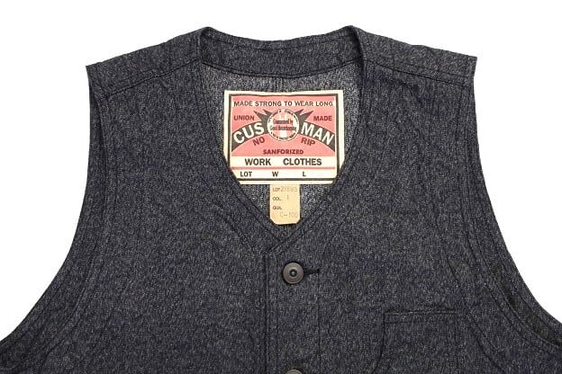 CUSHMAN(クッシュマン)～BLACK CHAMBRAY WORK VEST～