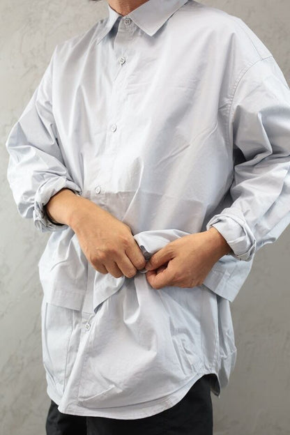 COMFY(コムフィ)～NEWSPAPER SHIRTS SMOKE BLUE～