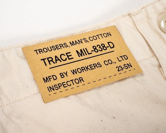 WORKERS(ワーカーズ)～Baker Pants Trace MIL-838-D Kinari Denim～