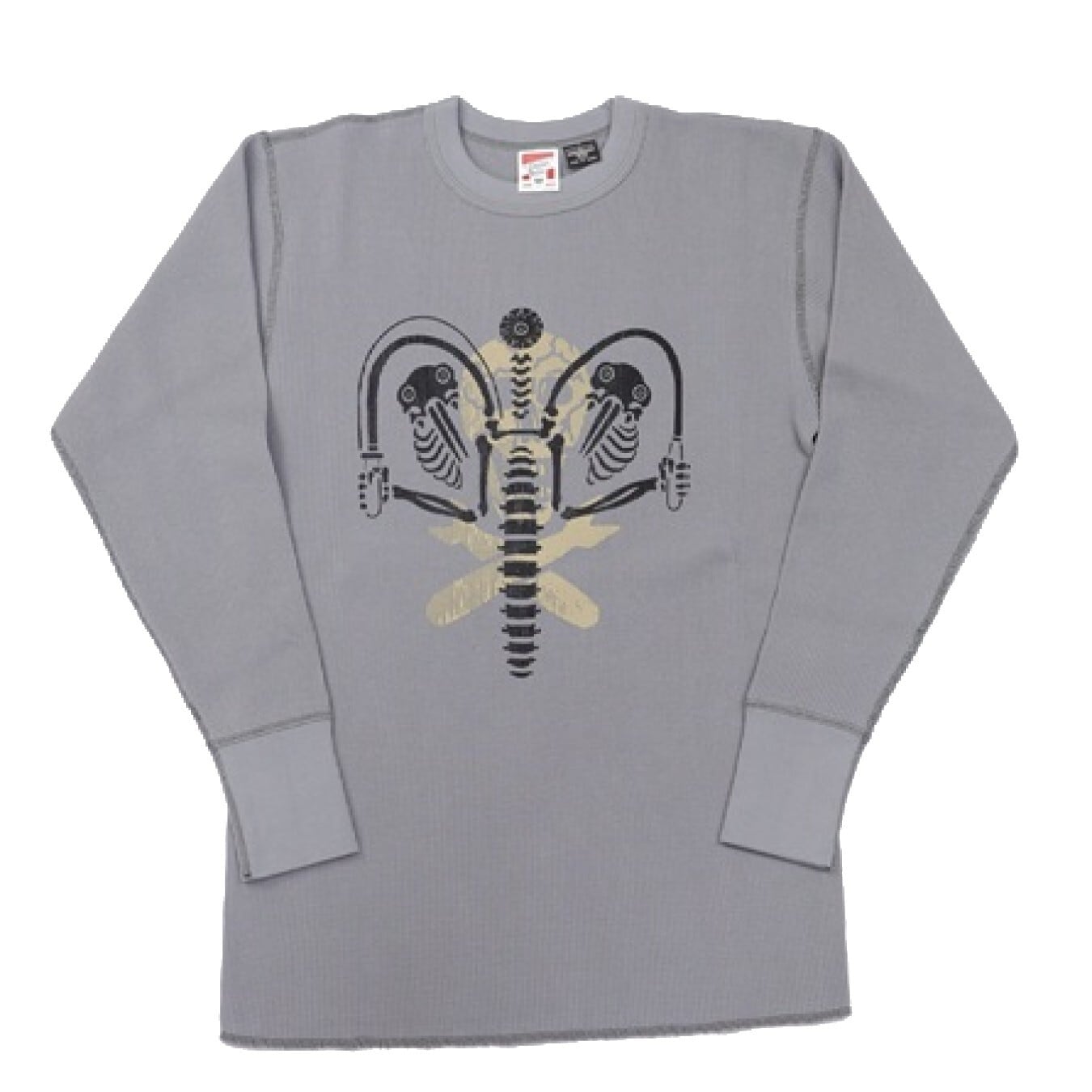 FREEWHEELERS(フリーホイーラーズ)～"KNUCKLE BONES" on "AAF 90thBG 400thBSQ" THERMAL LONG SLEEVE SHIRT～