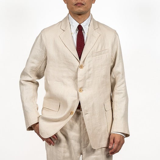 WORKERS(ワーカーズ)～IVY Blazer, French Linen Herringbone Ecru～
