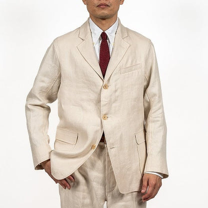 WORKERS(ワーカーズ)～IVY Blazer, French Linen Herringbone Ecru～