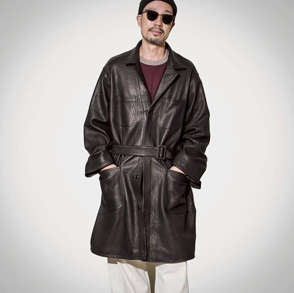 C-WORKS(シーワークス)～”Agents” Deerskin Shop Coat～