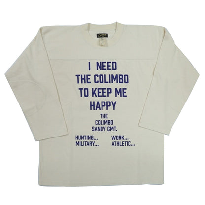 COLIMBO(コリンボ)～Yonkers Football Tee "HAPPINESS SLOGAN"～