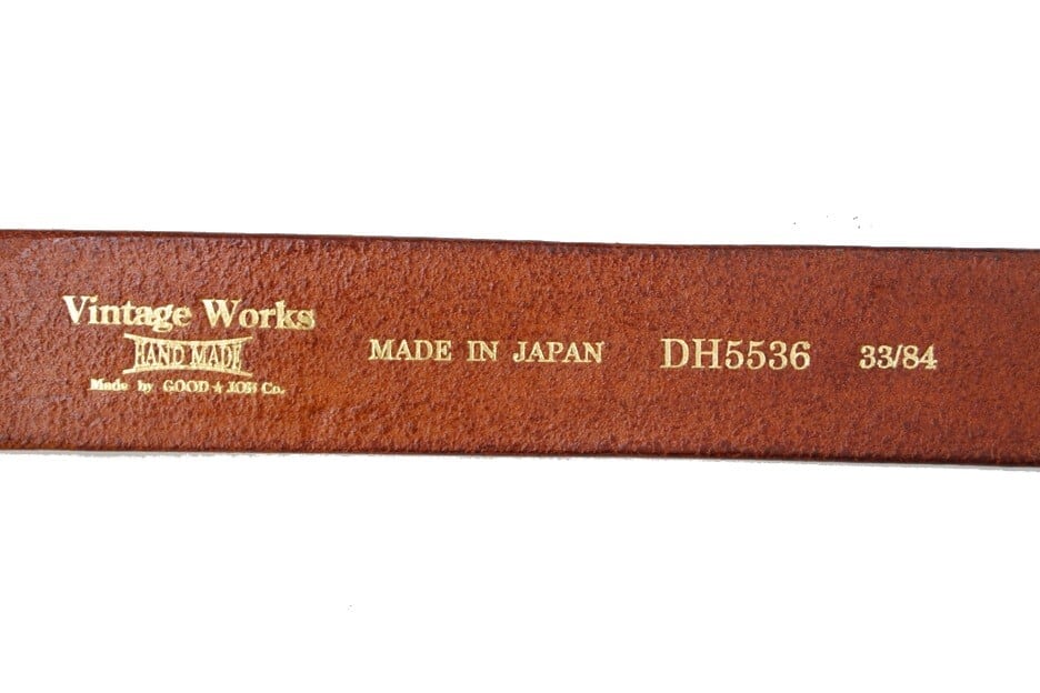 VINTAGE WORKS(ヴィンテージワークス)～(DH5536) 38mm "C"BUCKLE LEATHER BELT TAN～