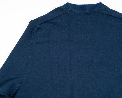 WORKERS(ワーカーズ)～Cotton Saddle Shoulder Sweater, Navy～