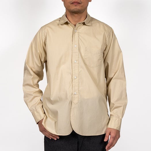 WORKERS(ワーカーズ)～Round Collar Shirt, Poplin, Beige～