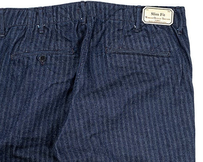 WORKERS(ワーカーズ)～Officer Trousers SlimType2 Indigo Herringbone～