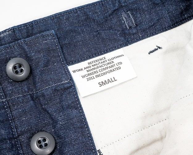 WORKERS(ワーカーズ)～FWP Trousers Indigo Cotton Linen～