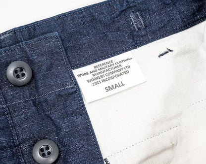 WORKERS(ワーカーズ)～FWP Trousers Indigo Cotton Linen～