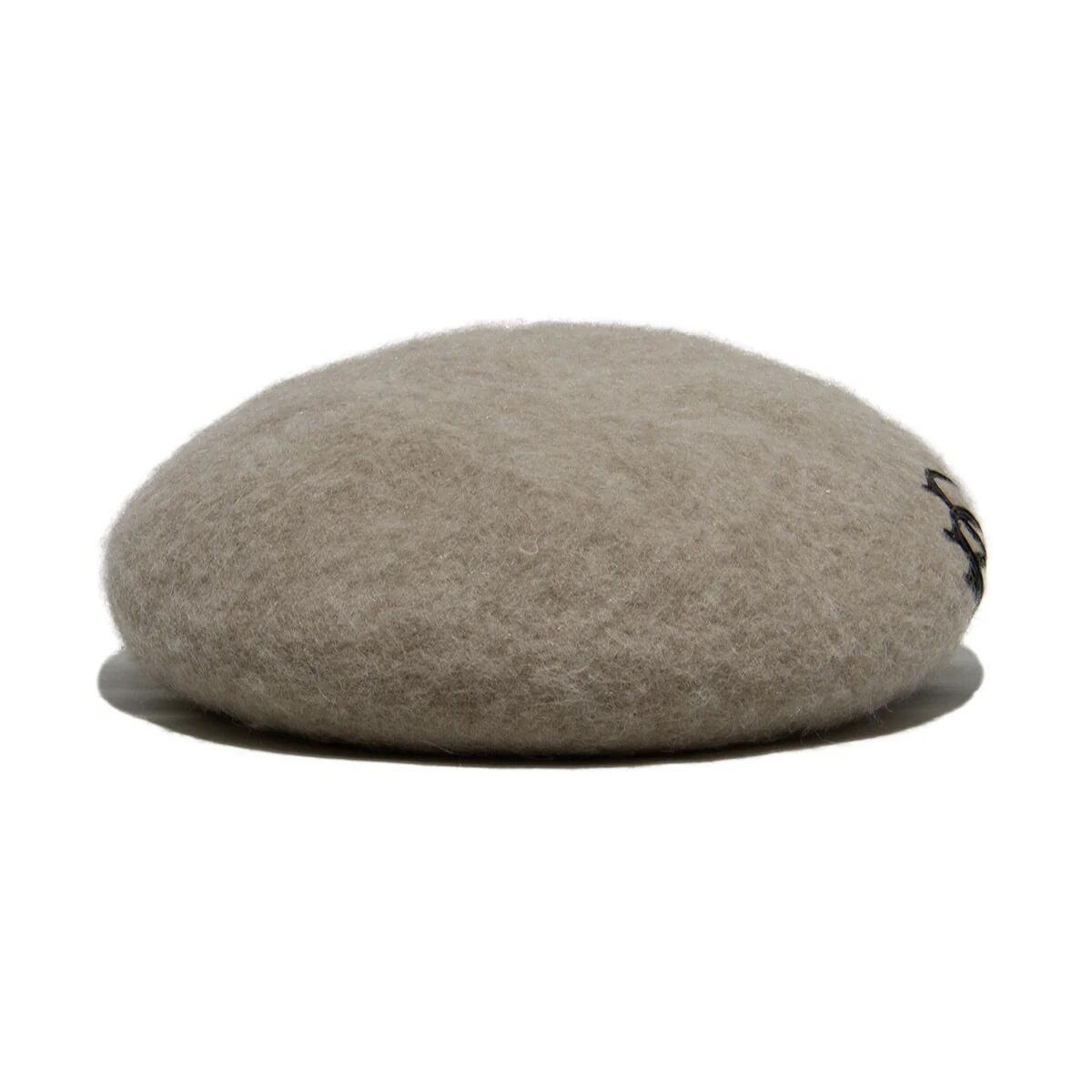 THE H.W.DOG & Co. (ドッグアンドコー) ～LEATHER WAPPEN FLUFFY BERET - Beige～