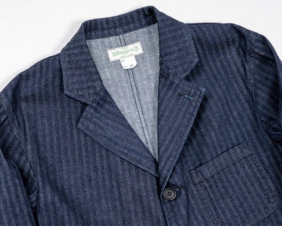 WORKERS(ワーカーズ)～Lounge Jacket, Indigo Herringbone～