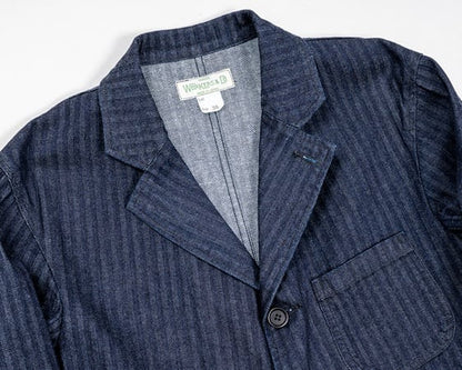 WORKERS(ワーカーズ)～Lounge Jacket, Indigo Herringbone～