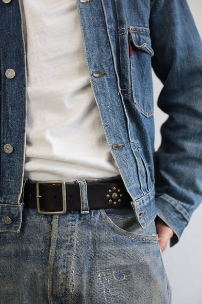 Vintage Works(ヴィンテージワークス) DH5697 ～LEATHER STUDS BELT CUSTOM CHASIN～