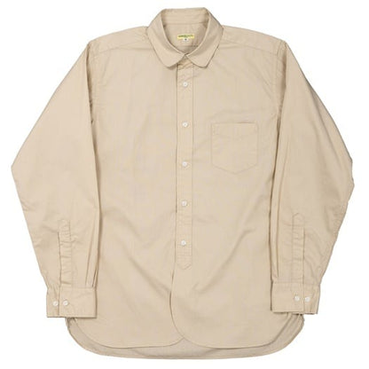 WORKERS(ワーカーズ)～Round Collar Shirt, Poplin, Beige～