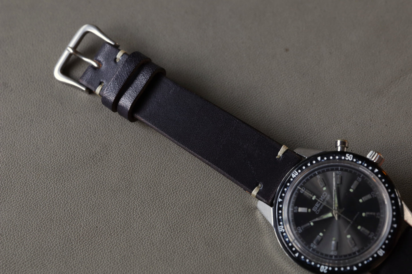 VASCO（ヴァスコ） ～ LEATHER WATCH BAND ～ Black