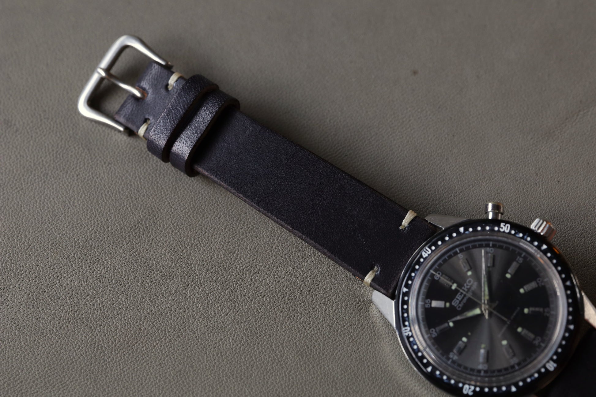 VASCO（ヴァスコ） ～ LEATHER WATCH BAND ～ Black