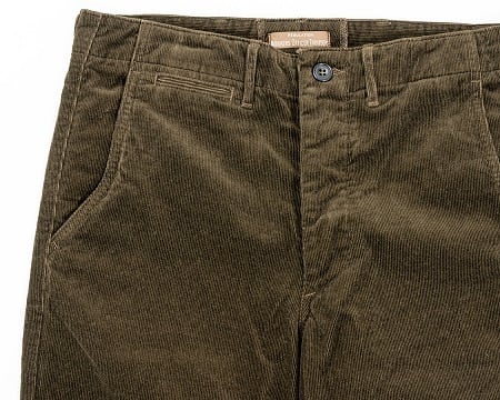 WORKERS(ワーカーズ)～Officer Trousers Slim, Type 3 Corduroy Dark Brown～