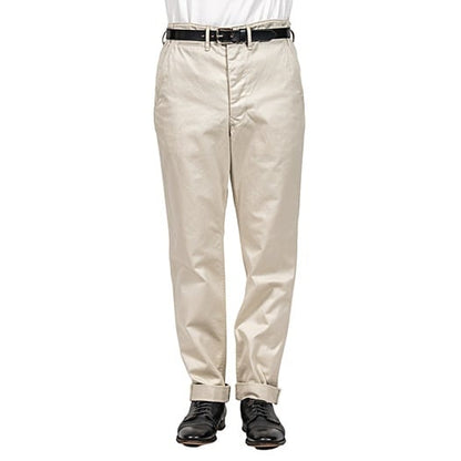 WORKERS(ワーカーズ)～Officer Trousers Slim Type2, Pearl White Chino～