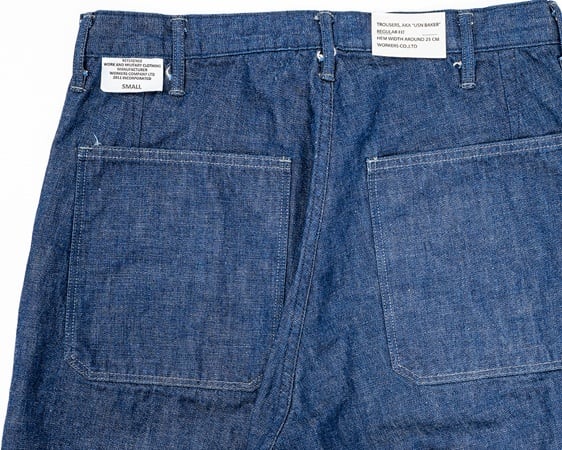WORKERS(ワーカーズ)～USN Baker Vintage Fit, Brown Back Denim～