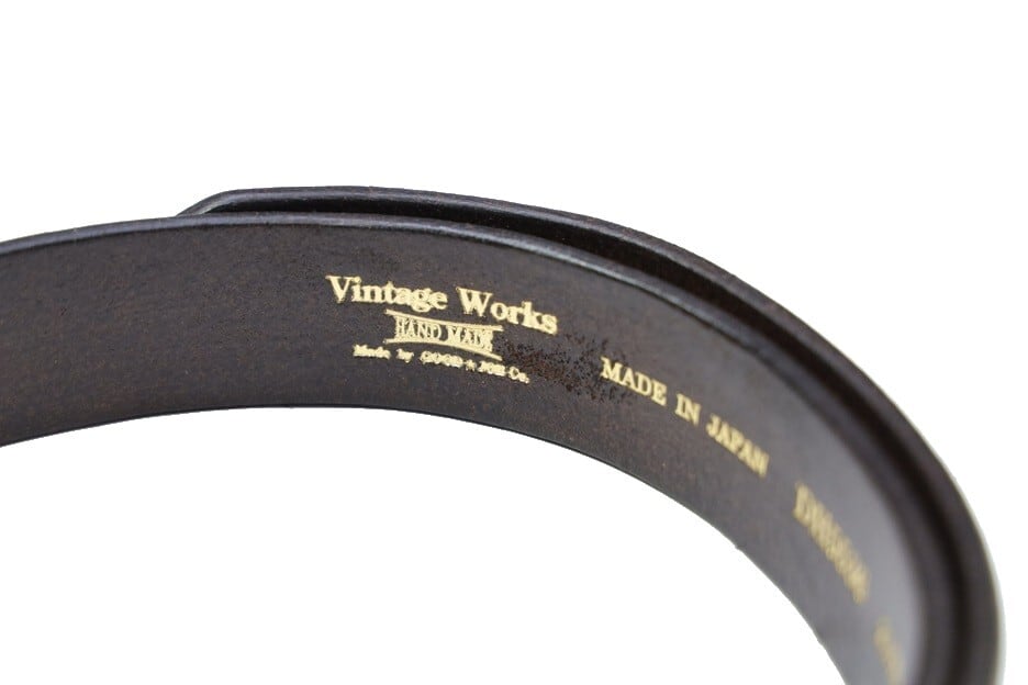 VINTAGE WORKS(ヴィンテージワークス)～(DH5536) 38mm "C"BUCKLE LEATHER BELT BRONZE～