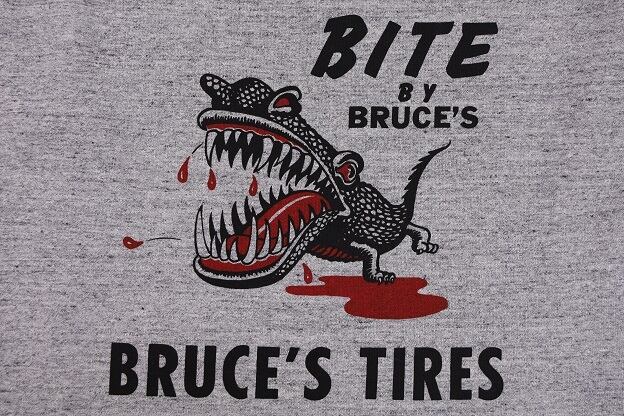FREEWHEELERS(フリーホイーラーズ)～"BRUCE'S TIRES" CREW NECKED SWEAT SHIRT～