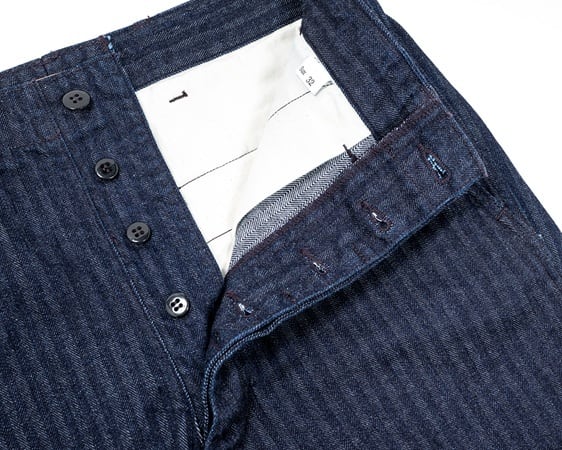 WORKERS(ワーカーズ)～Officer Trousers, Regular, Type 2, Indigo Herringbone～