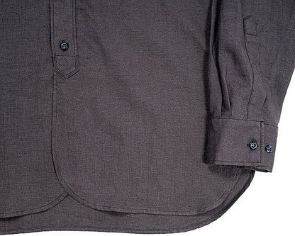 WORKERS(ワーカーズ)～Band Collar Shirt, Black Linen～