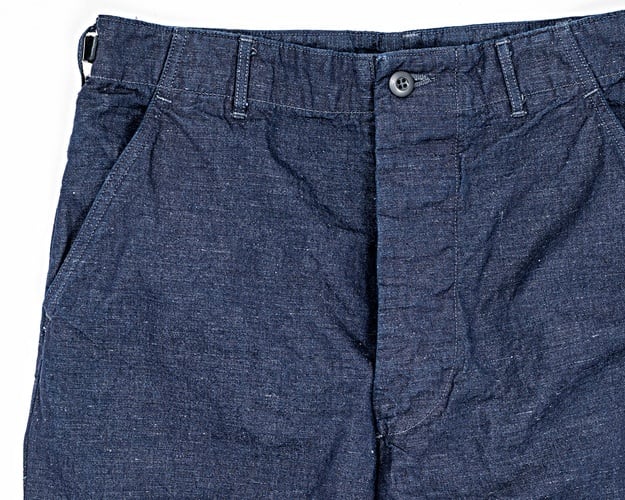 WORKERS(ワーカーズ)～FWP Trousers Indigo Cotton Linen～