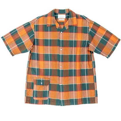 WORKERS(ワーカーズ)～Open Collar Shirt, Orange Madras～