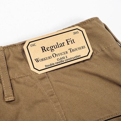 WORKERS(ワーカーズ)～Officer Trousers,Regular Fit Type2,USMC Khaki～