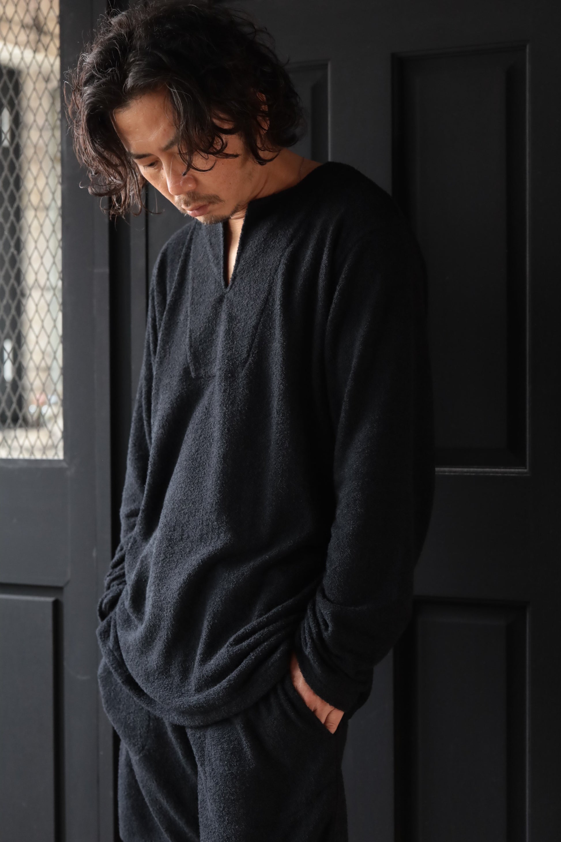 C-WORKS(シーワークス)～"Rem" Pile Knit Shirt～