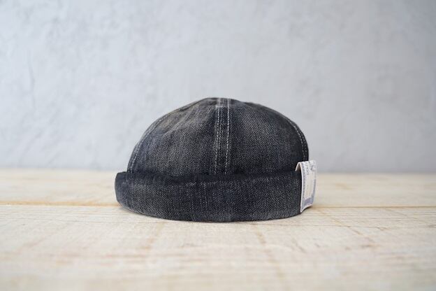 THE H.W.DOG & Co.(ドッグアンドコー)～WASH DENIM ROLL CAP BLACK～