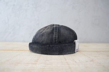 THE H.W.DOG & Co.(ドッグアンドコー)～WASH DENIM ROLL CAP BLACK～