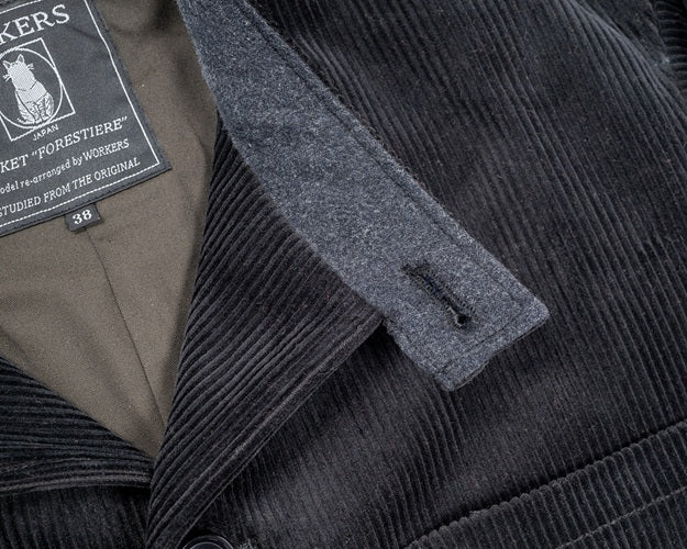 【WORKERS】Forestier, Heavy Corduroy, Black