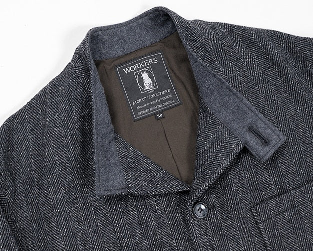 【WORKERS】Forestier, Twisted Herringbone Tweed