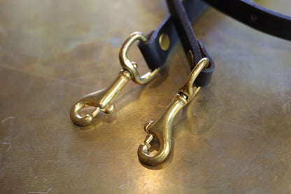 LEATHER SHOULDER STRAP BLACK