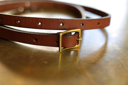 LEATHER SHOULDER STRAP CAMEL