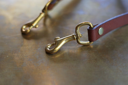 LEATHER SHOULDER STRAP CAMEL