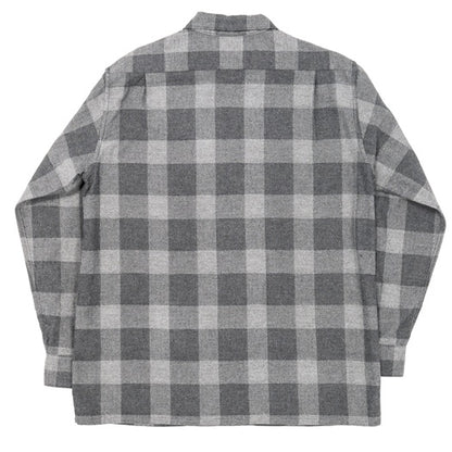【WORKERS】Open Collar Shirt, Cotton Wool Flannel, Check