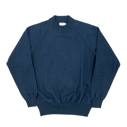 【WORKERS】Raglan Cotton Sweater Navy